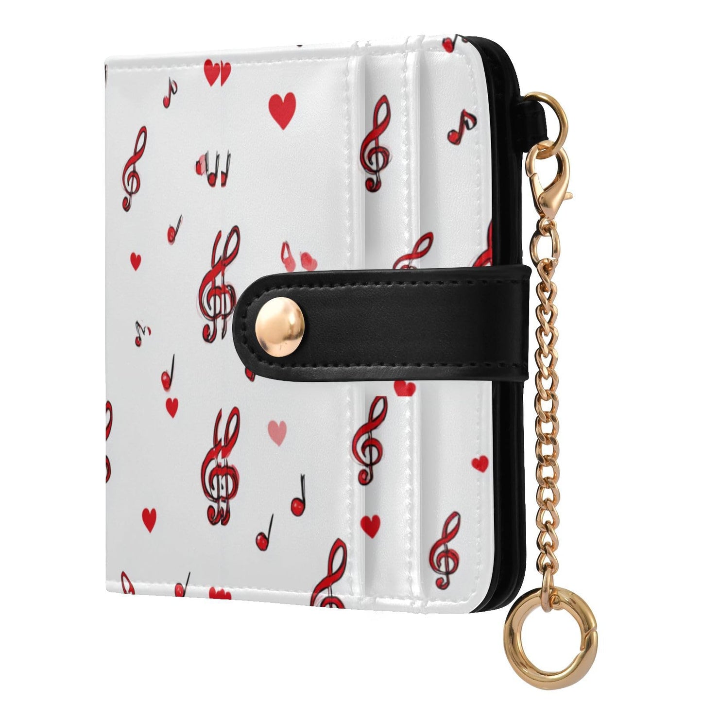 HOTElegant Peonies and Irises Rfid Women Wallet 1 Pack Cute Coin Purse PU Leather Small Wallets Credit Card Holder Bifold Zipper Thin Travel Wallet for Female Ladies Teen Girls Girly