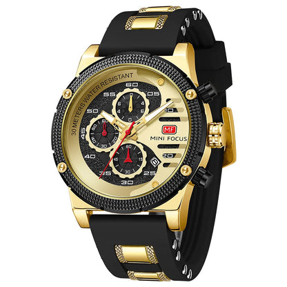 HOTAIMES Mens Watches for Men Casual Chronograph Waterproof Sport Military Watch Analog Quartz Movement Stylish Luxury Dress Wrist Watch Elegant Gift Watch for Men