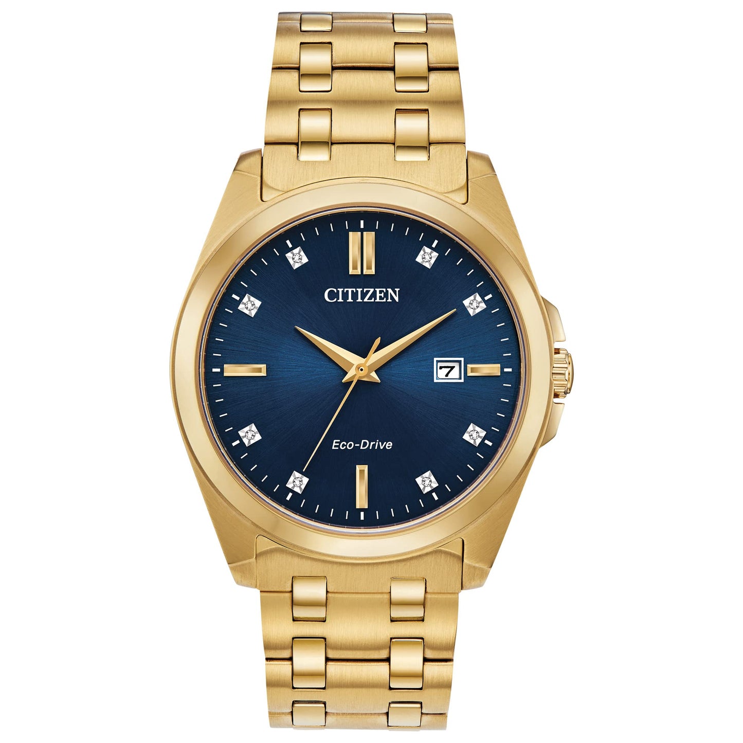 HOTCitizen Men's Classic Peyton 3-Hand Eco-Drive Watch, Date, Sapphire Crystal, Diamond Markers