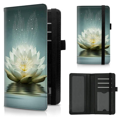 HOTCheck Book Cover for Personal Checkbook American Flag Sunflowers Cow Pattern Design PU Leather Checkbook Cover for Men Women with Card Slot & Pen Holder and Elastic Strap for Duplicate Checks