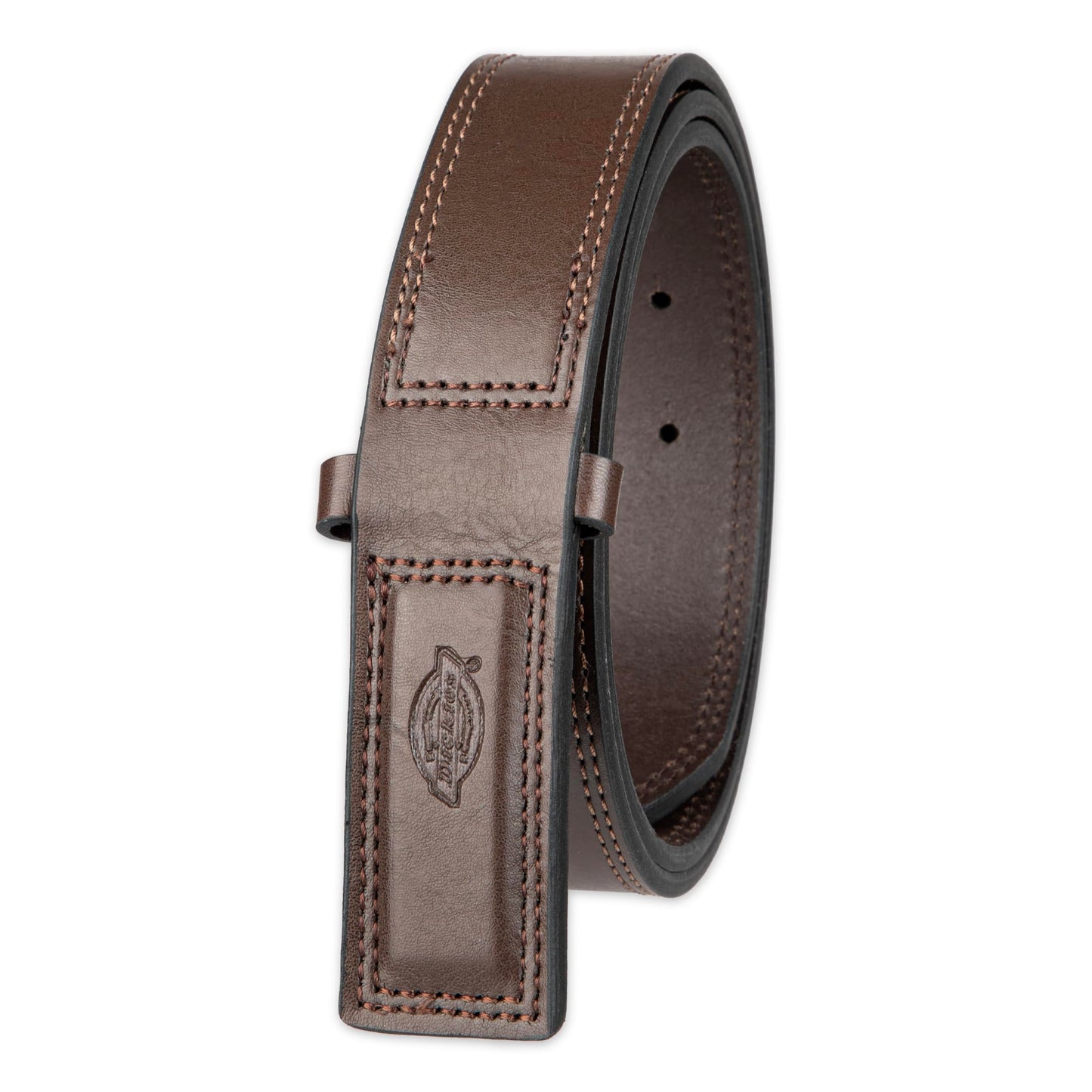 HOTDickies Men's Dickies Unisex Leather Mechanic No-Scratch Work Belt - Buckleless, Snap-On Belt