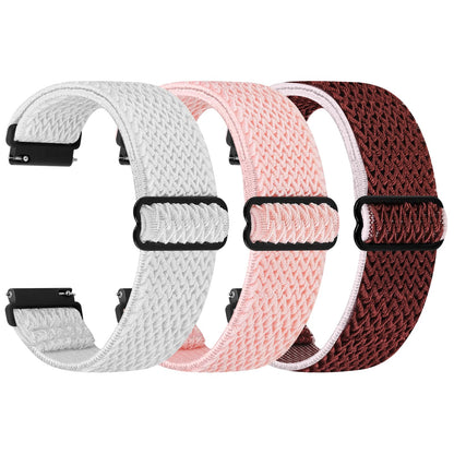 HOTTumpCez Quick Release Watch Band - Choice of Width -18mm 19mm 20mm 22mm 24mm Watch Bands, Solo Loop Adjustable Elastic Nylon Watch Straps Replacement Wristband for Men Women