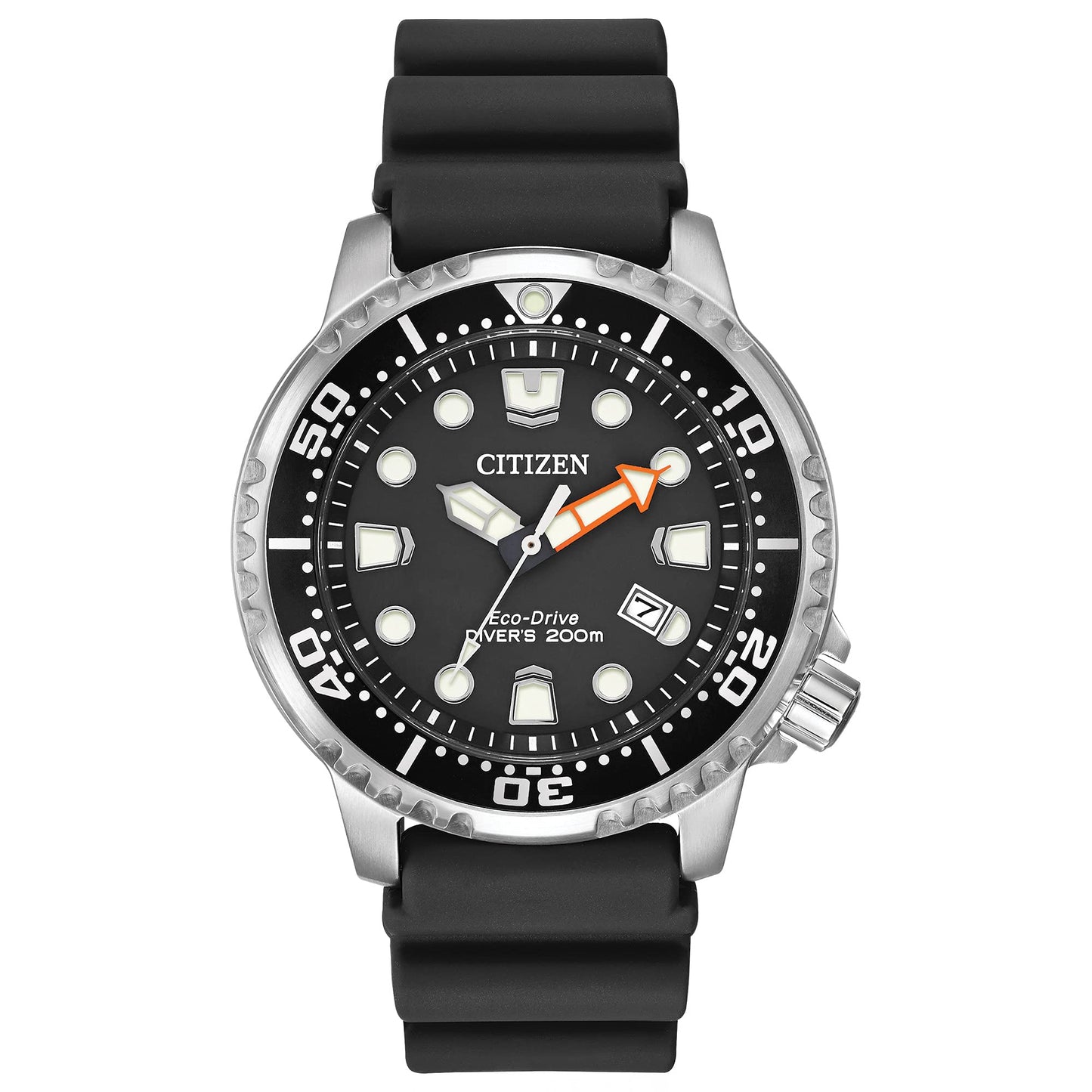 HOTCitizen Promaster Dive Eco-Drive Watch, 3-Hand Date, ISO Certified, Luminous Hands and Markers, Rotating Bezel