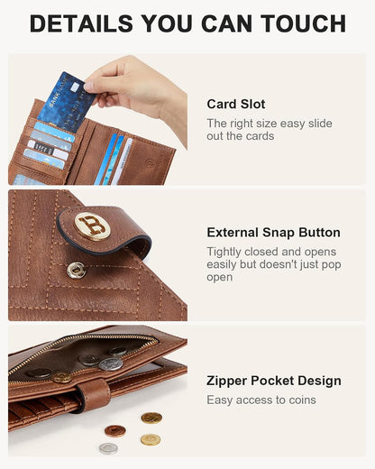 HOTBOSTANTEN Crossbody Bag for Women ＆ Wallet for Women Leather RFID Blocking Card Holder