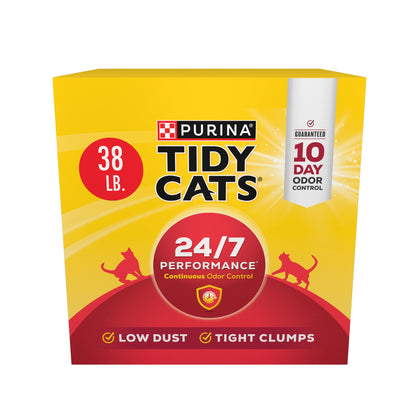 HOTPurina Tidy Cats Clumping Cat Litter Odor Control, 24/7 Performance Multi Cat Litter - 16 lb. Bag