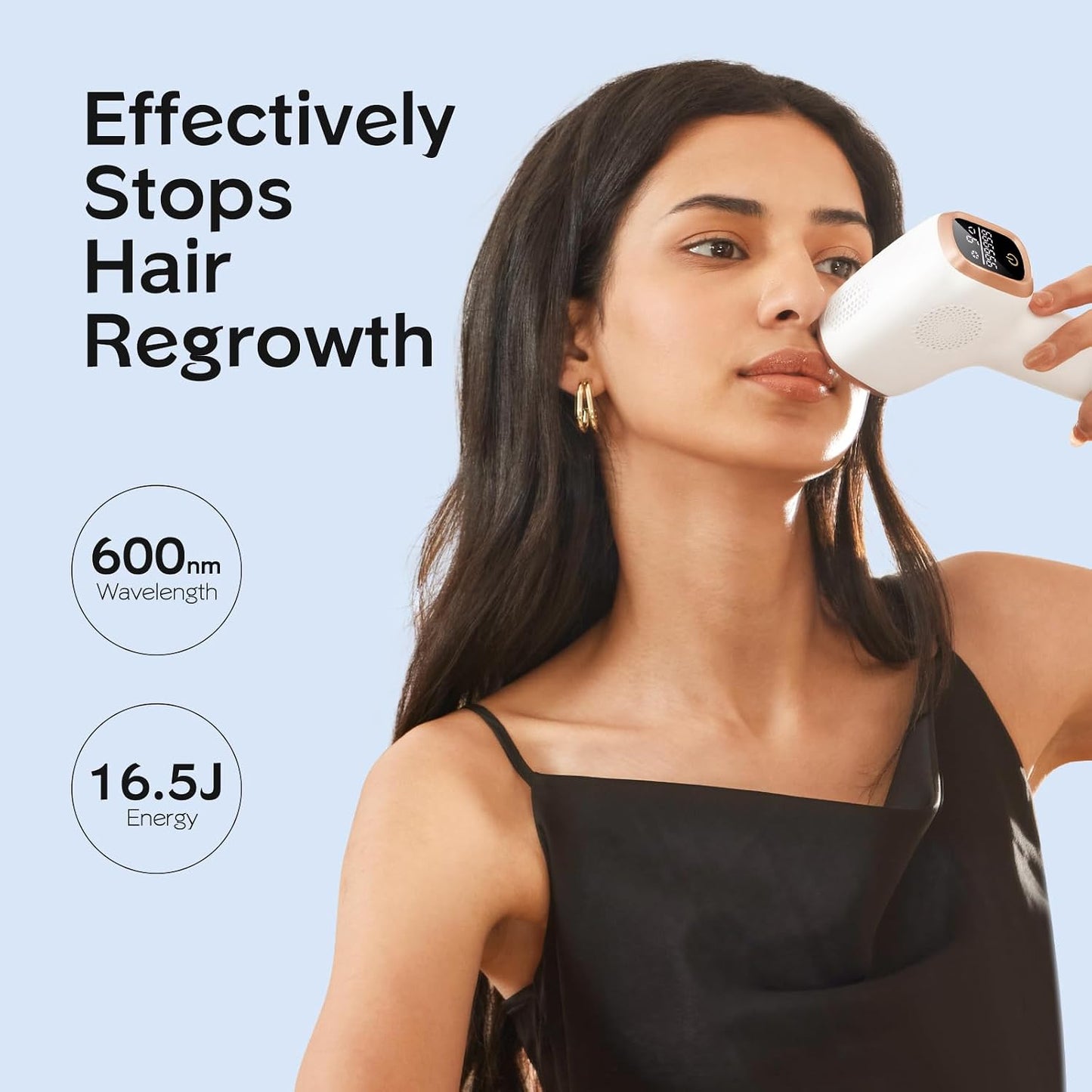 HOTINNZA IPL Hair Removal with Ice Cooling Care Function for Women,Long-Lasting Results,999,999 Flashes Painless Hair Removal, Hair Removal Device for Armpits Legs Arms Bikini Line