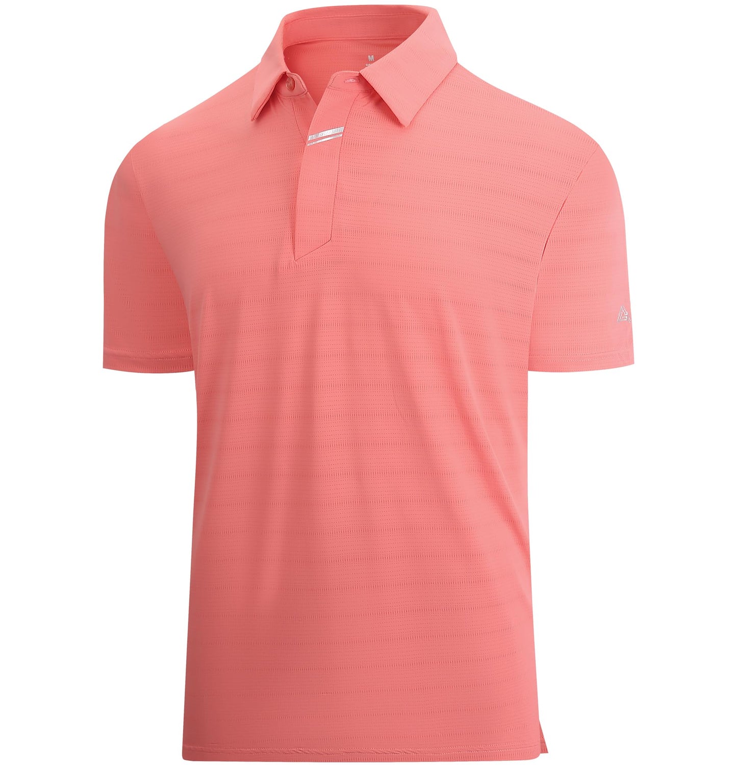 HOTEsabel.C Jacquard Golf Shirts for Men Dry Fit Short Sleeve Collared Polo | Moisture Wicking, Athletic Fit, 4-Way Stretch for Comfort, Wrinkle Free, Lightweight, Ideal for Golf, Casual & Work Wear