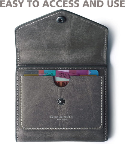 HOTSmall Wallet for Women Genuine Leather RFID Blocking Card Holder Organizer Pocket Compact Bifold Ladies Mini Purse