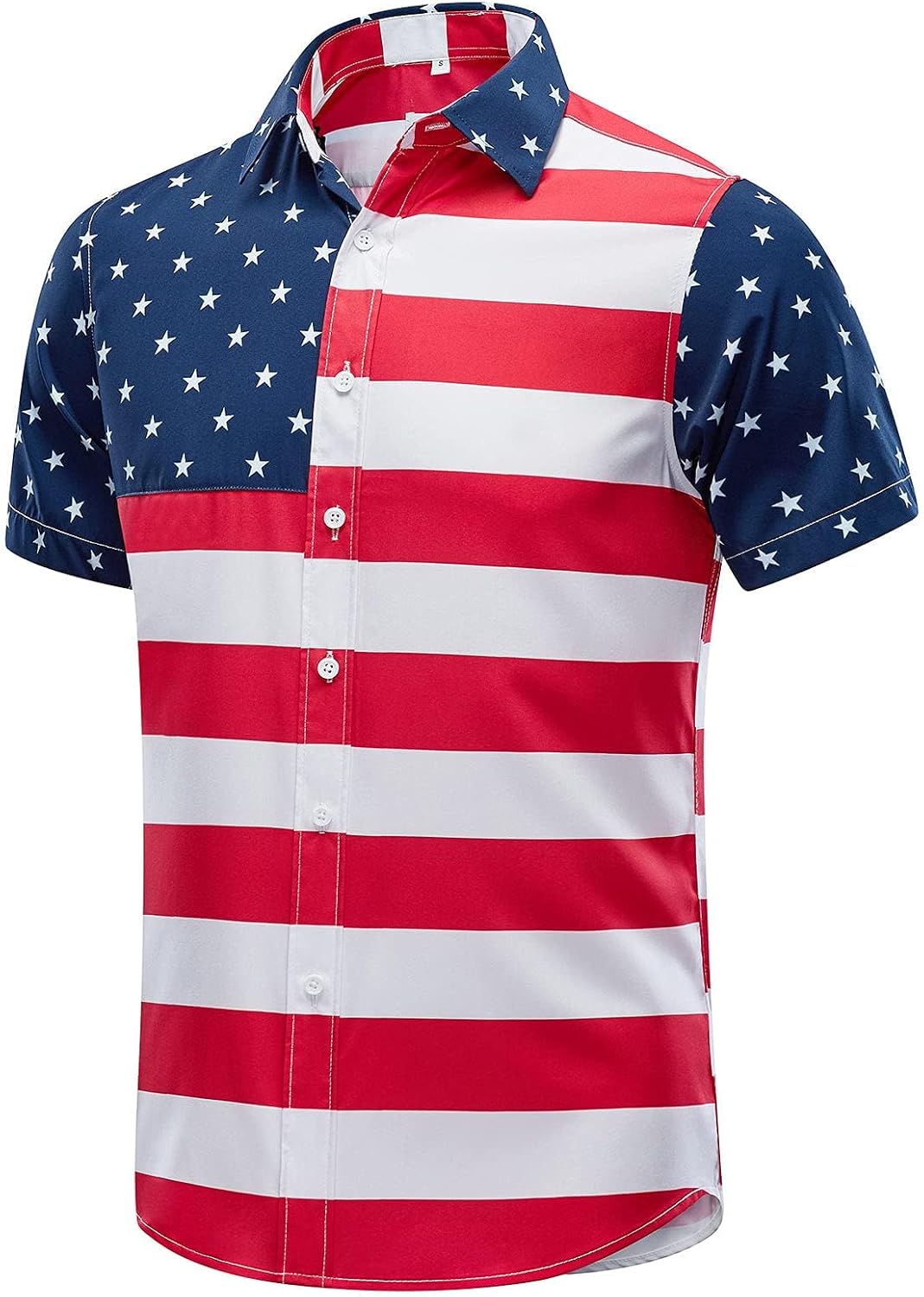 HOTEUOW Men's Hawaiian Shirt Short Sleeve Printed Button Down Beach Shirts