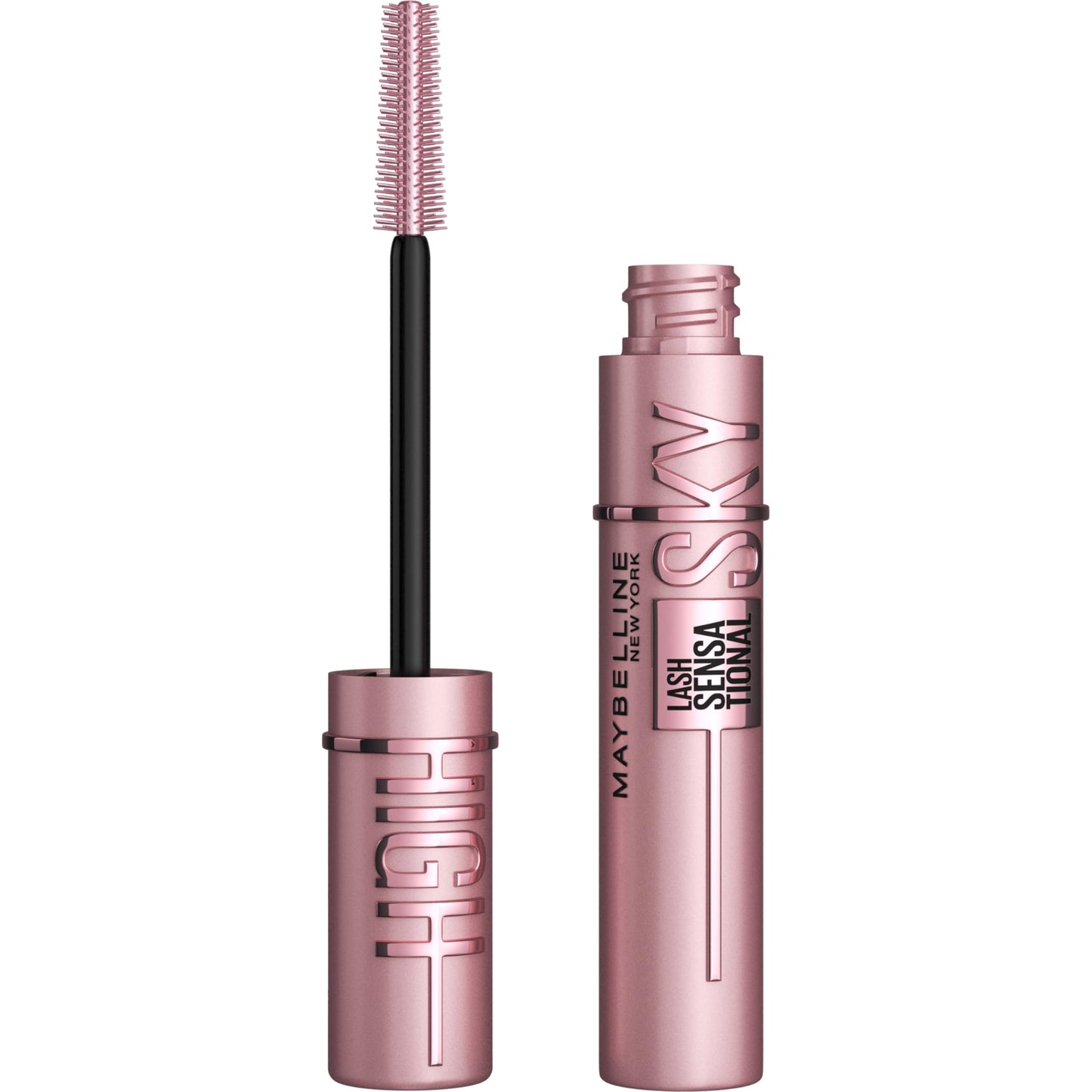 HOTMaybelline Lash Sensational Sky High Waterproof Mascara Makeup, Volumizing, Lengthening, Defining, Curling, Multiplying, Buildable Formula, Very Black, 1 Count