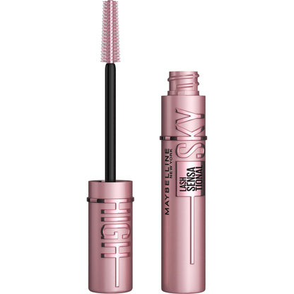 HOTMaybelline Lash Sensational Sky High Waterproof Mascara Makeup, Volumizing, Lengthening, Defining, Curling, Multiplying, Buildable Formula, Very Black, 1 Count