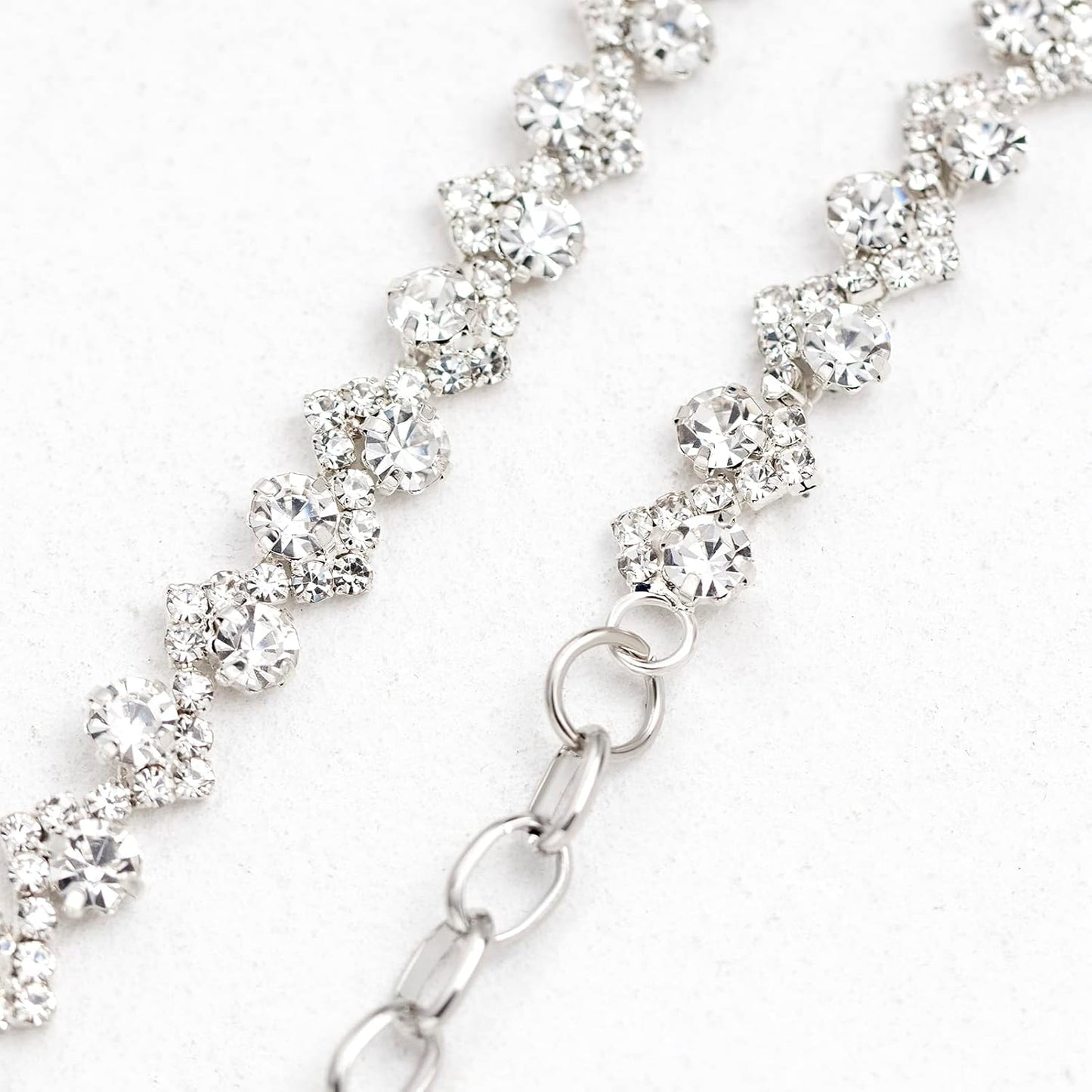 HOTYooAi Rhinestone Belt Womens Formal Dress Belt Diamond Bling Wedding Bridal Belt