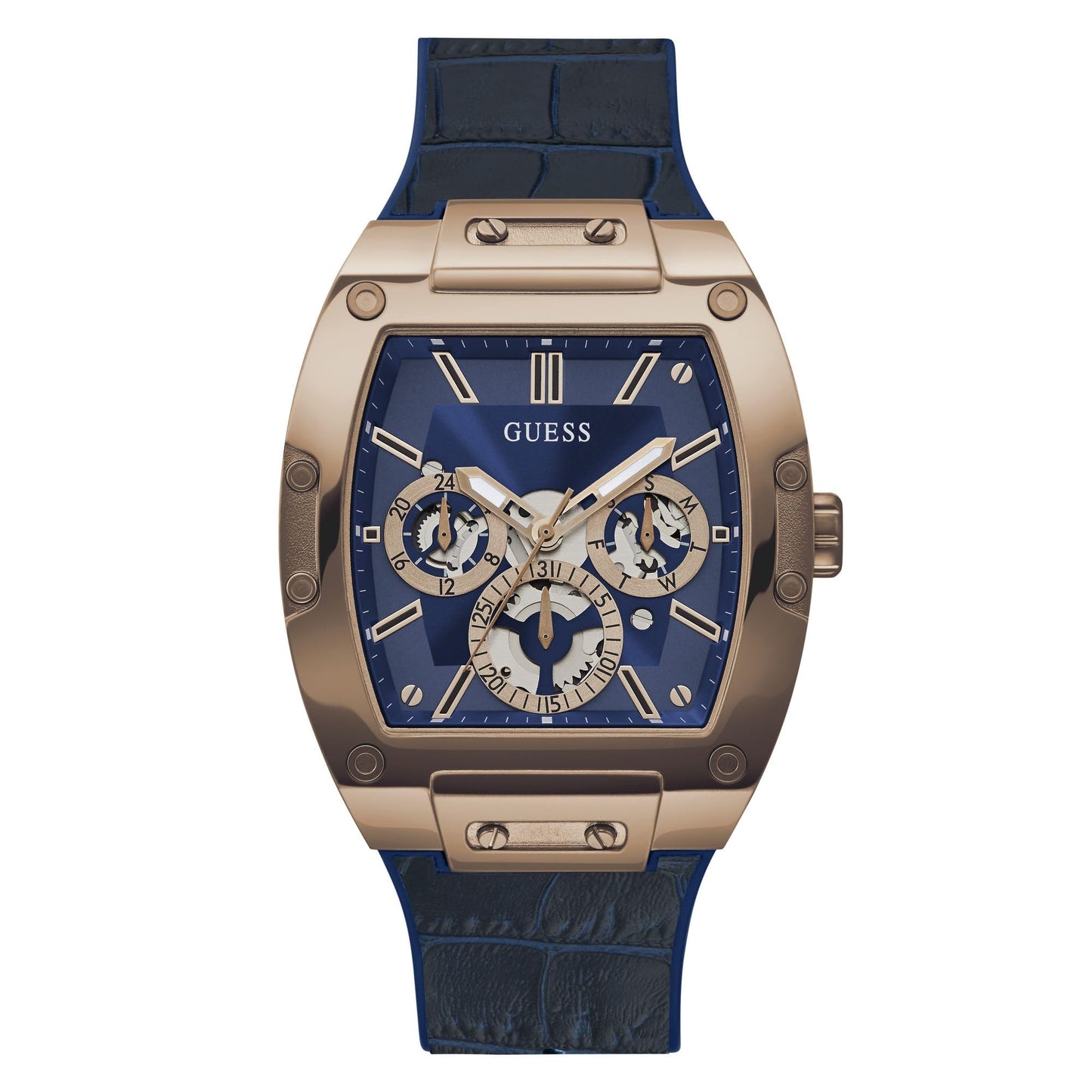 HOTGuess Men's GW0G Series| Analog Trend Watch| Polycarbonate Case| Silicone Bracelet | 50M Water Resistance