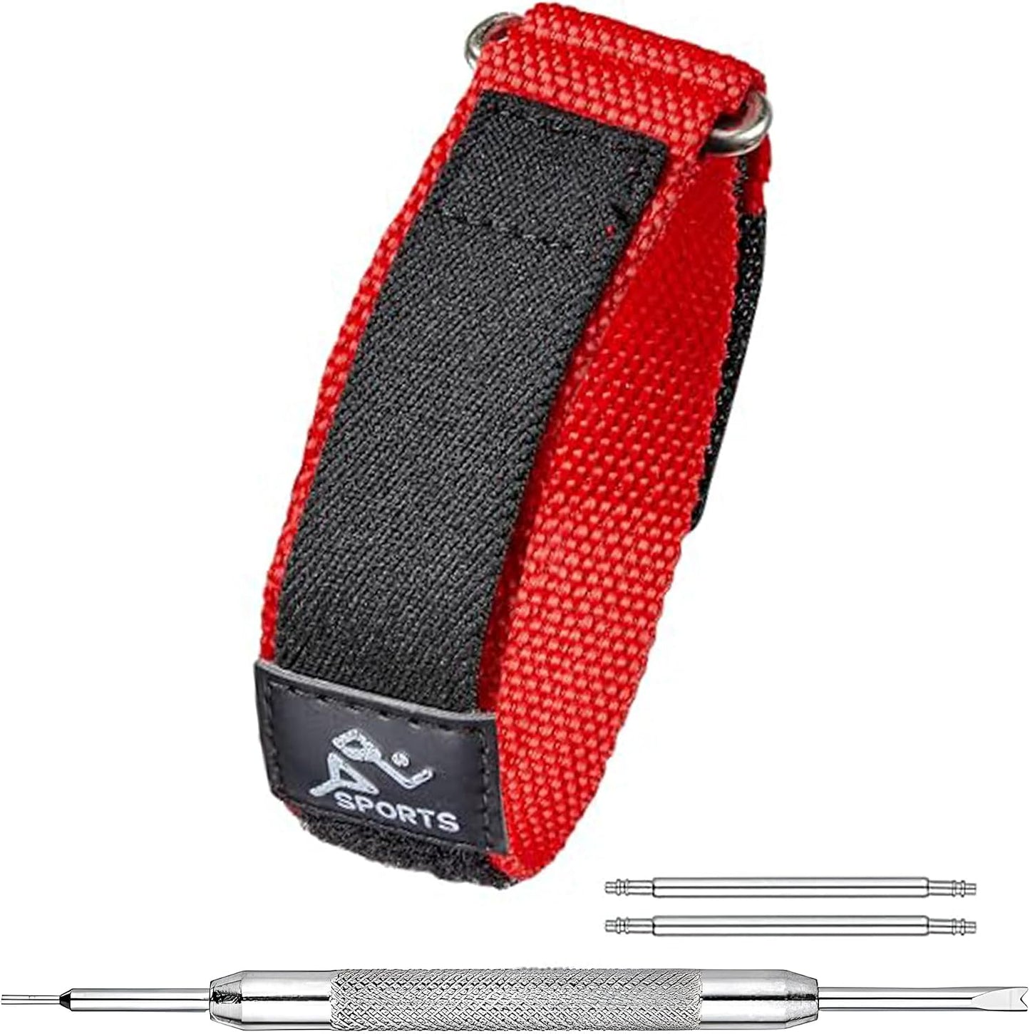 HOTAlpine Sporty Nylon Watch Band | Waterproof Velcro Quick Release Watch Bands |Lightweight & Adjustable Watch Straps for Men |Replacement Watch Band Compatible with Regular & Smart Watches