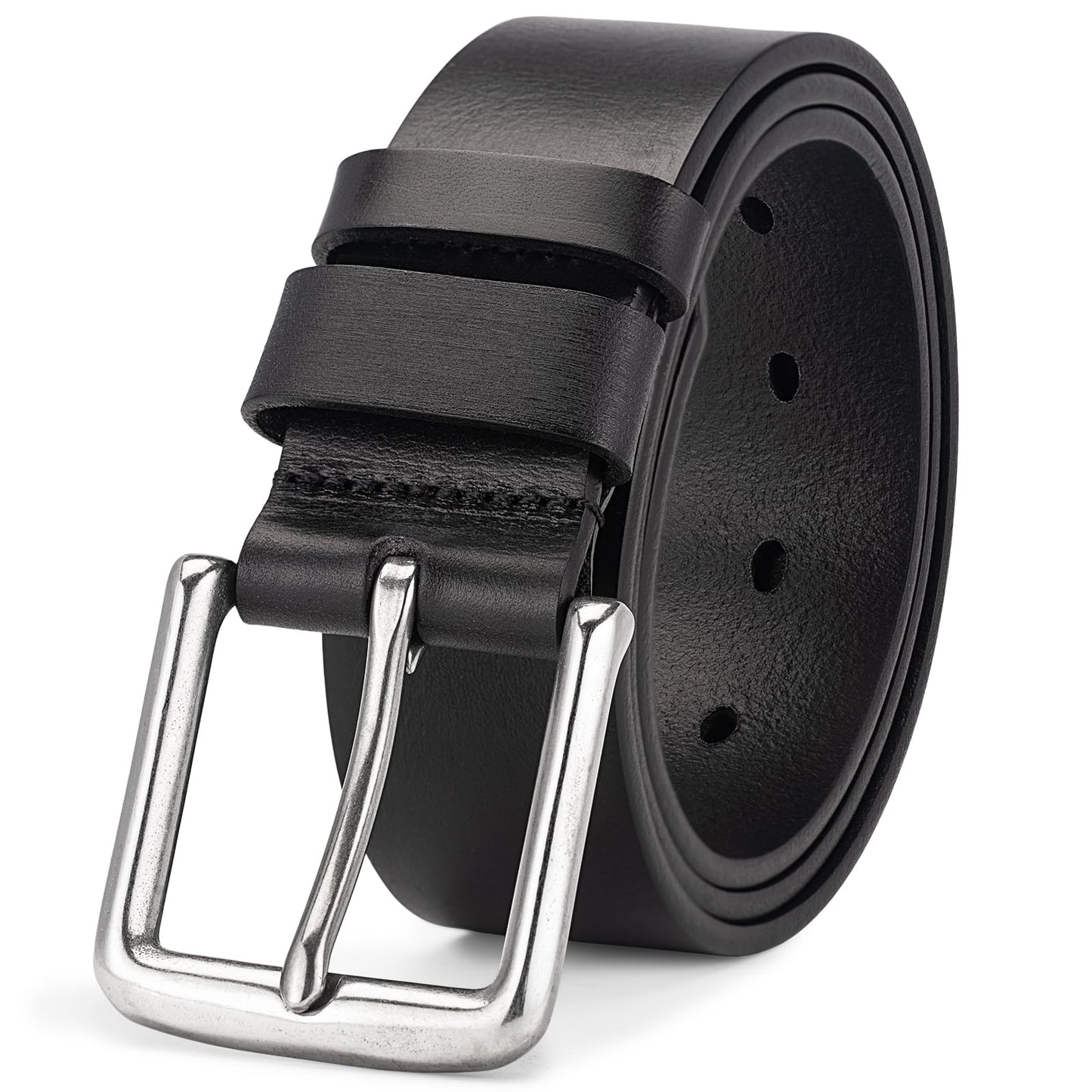 HOTThicken Full Grain Leather Mens Belt Heavy Duty Mens Work Belt Mens Belt High Hardness Buckle Packed In Gift Box
