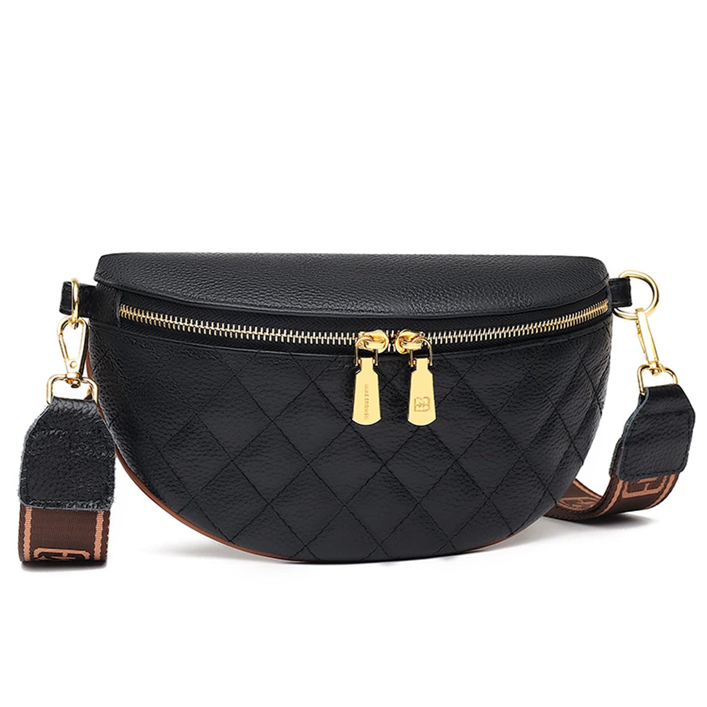 HOTEslcorri Small Crossbody Sling Bag for Women Trendy - Fanny Packs Leather Chest Belt Bum Bag Anti Theft Purse for Travel