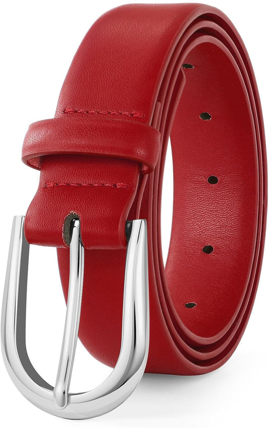 HOTWomen Belt for Jeans Pants Fashion Gold Buckle Ladies Dress Waist Belt