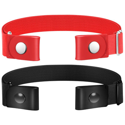HOTTOURZOO Belts for Women/Men Buckle Free Elastic Belt Invisible No Buckle Stretch Waist Belt For Jean Pants,Dresses,No Bulge