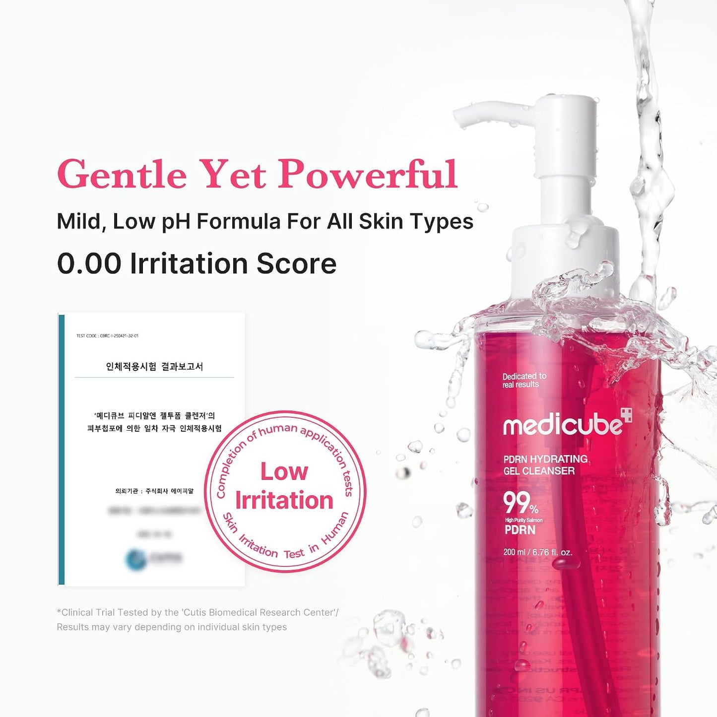 HOTmedicube PDRN Jelly to Foam Cleanser - Gentle Low pH Hydrating Cleanser | Hydrating Daily Face Wash with PDRN, Collagen & LHA - For All Skin Types, Korean Skincare, 200ml