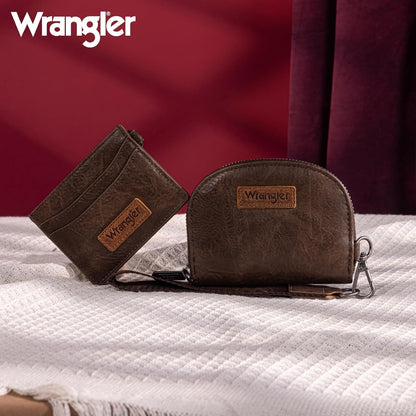 HOTWrangler KeyChain Wallet Wristlet Wallets for Women Dual Pouch Wristlet with Zipper Womens Credit Card Holder Wallet
