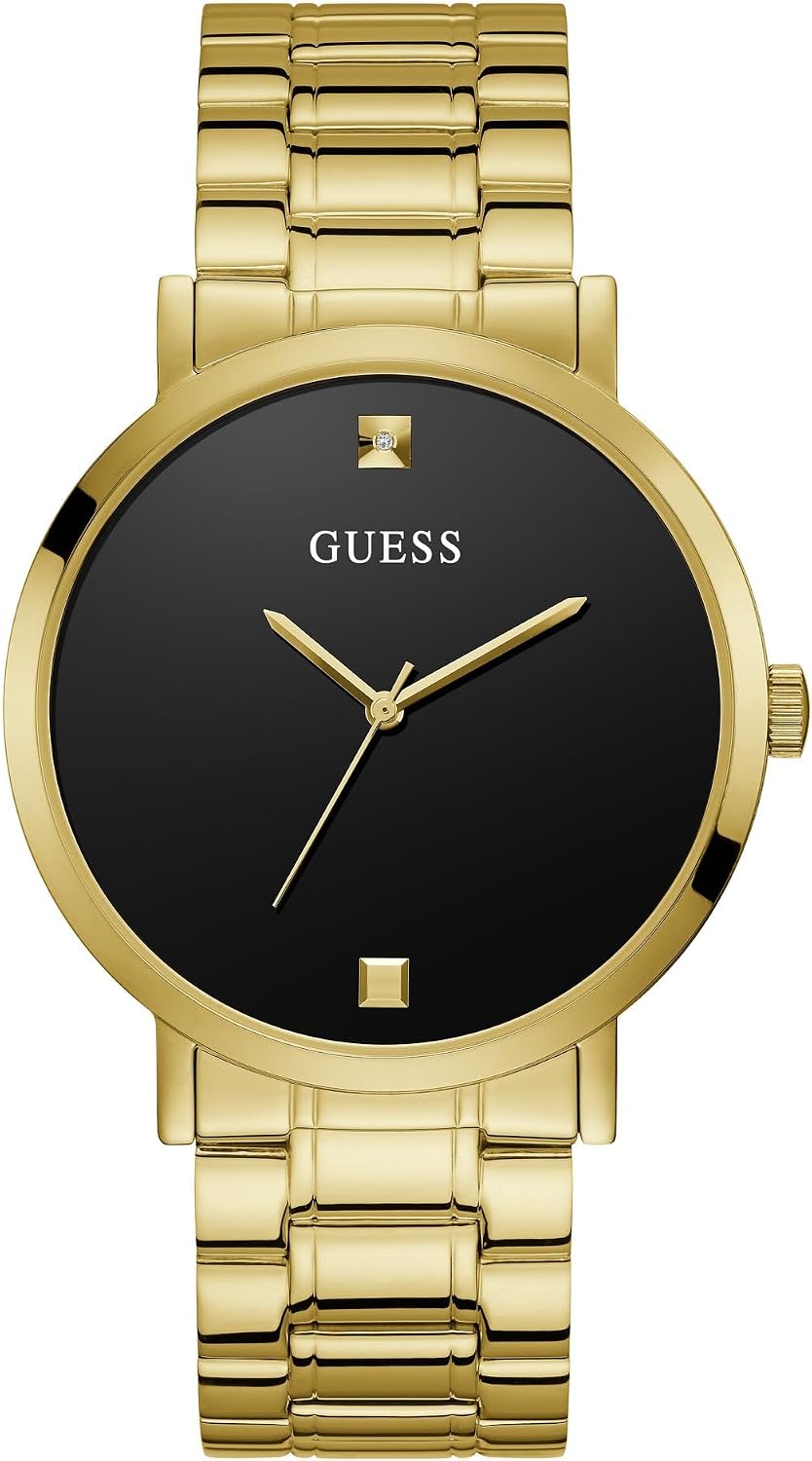 HOTGuess Stainless Steel Genuine Diamond Dial Watch