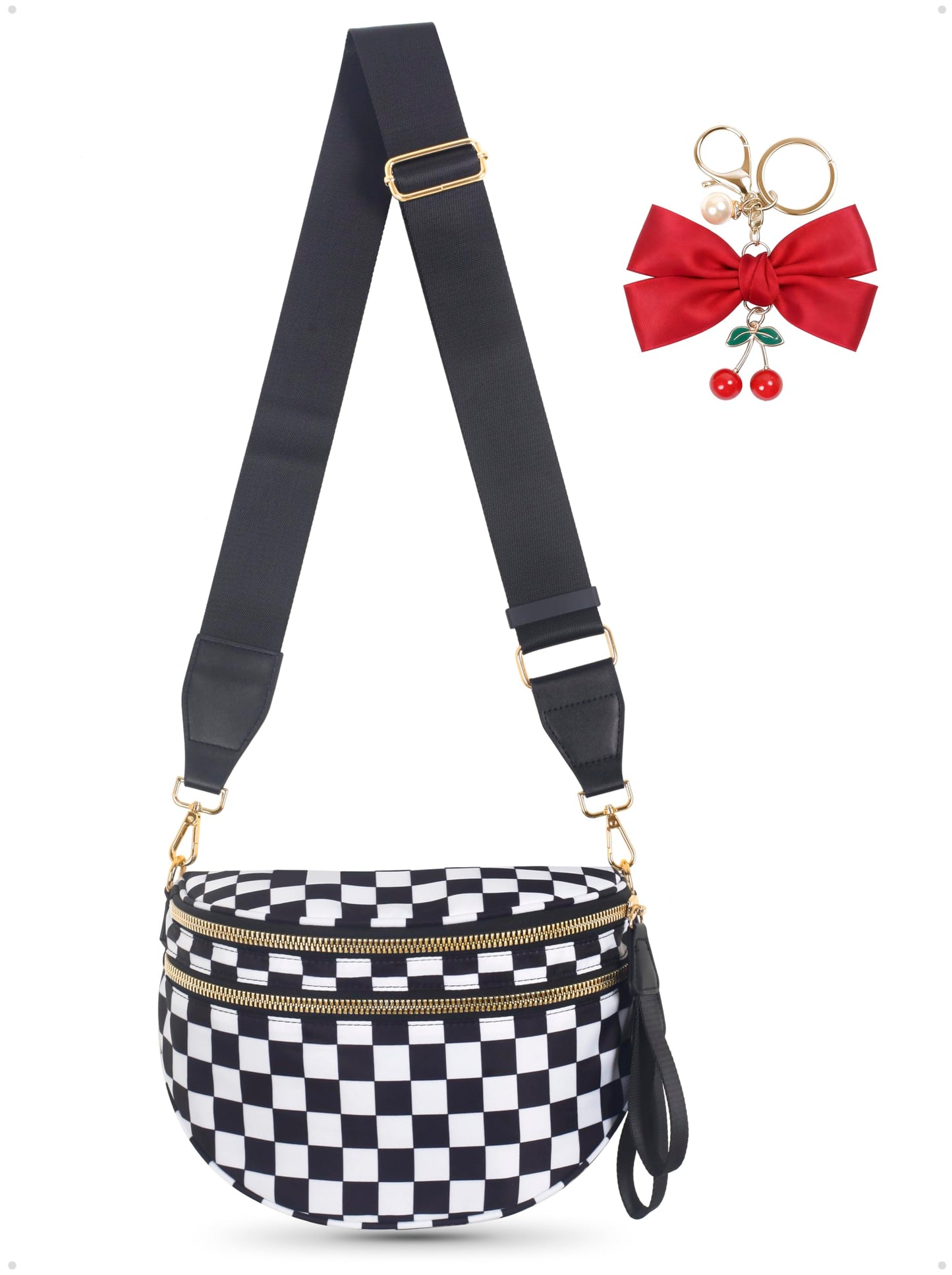 HOTBum Bag Crossbody Bag for Women | Spacious Bum Bags | Nylon Crossbody Fanny Packs | Leopard Purse Belt Wallet (Colour Bum Bag-Brown Leopard)