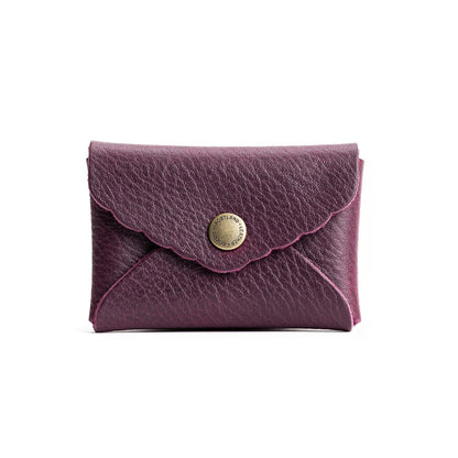 HOTPortland Leather Goods Mini Daisy Wallet for Women – Handmade from the Finest Full-Grain Hides – Features Envelope Design with Snap Closure – Honey