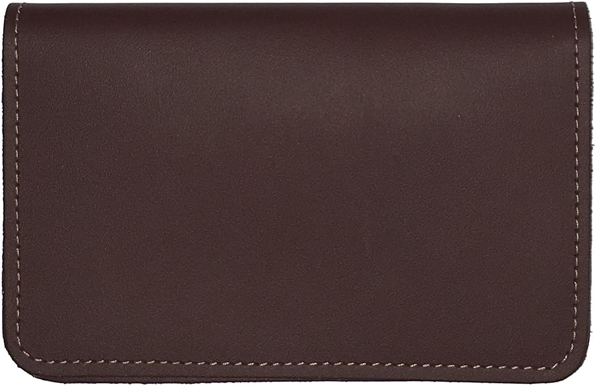 HOTRustic Hickory Leather Top Stub Checkbook Cover