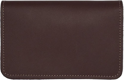 HOTRustic Hickory Leather Top Stub Checkbook Cover