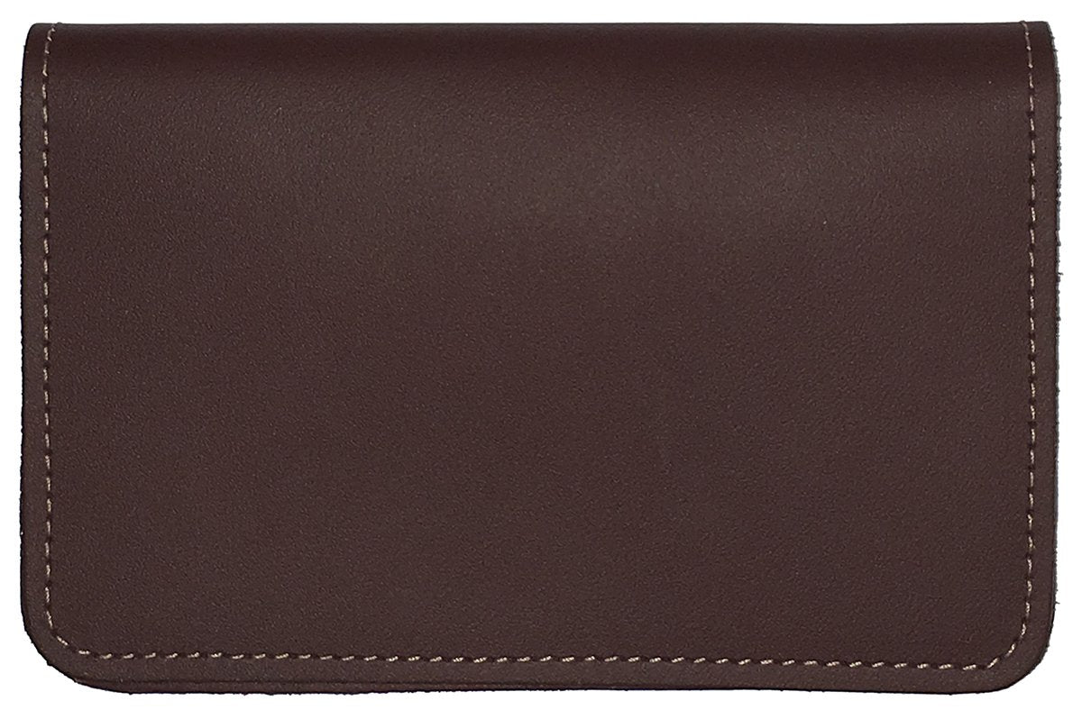 HOTRustic Hickory Leather Top Stub Checkbook Cover