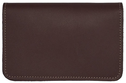 HOTRustic Hickory Leather Top Stub Checkbook Cover