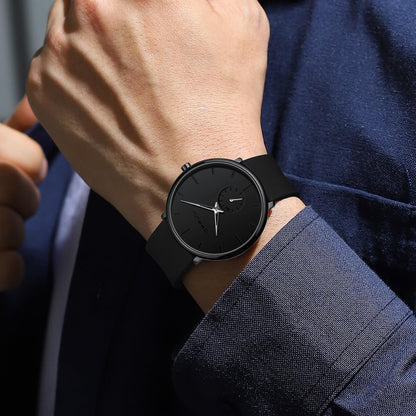 HOTCRRJU Men’s Women Watch Casual Stylish Waterproof Quartz Unisex Wristwatches, Ultra Thin Watches for Men Women, Colorful Silicone Band
