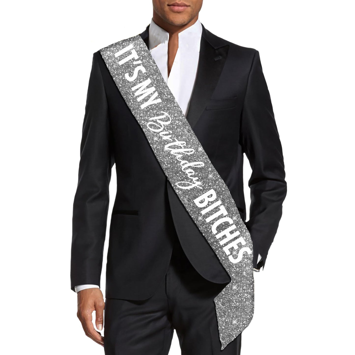 HOTFunny Birthday Sashes for Adults - UNISEX Gay Pride Sash - It's My Birthday B-tches Decorations