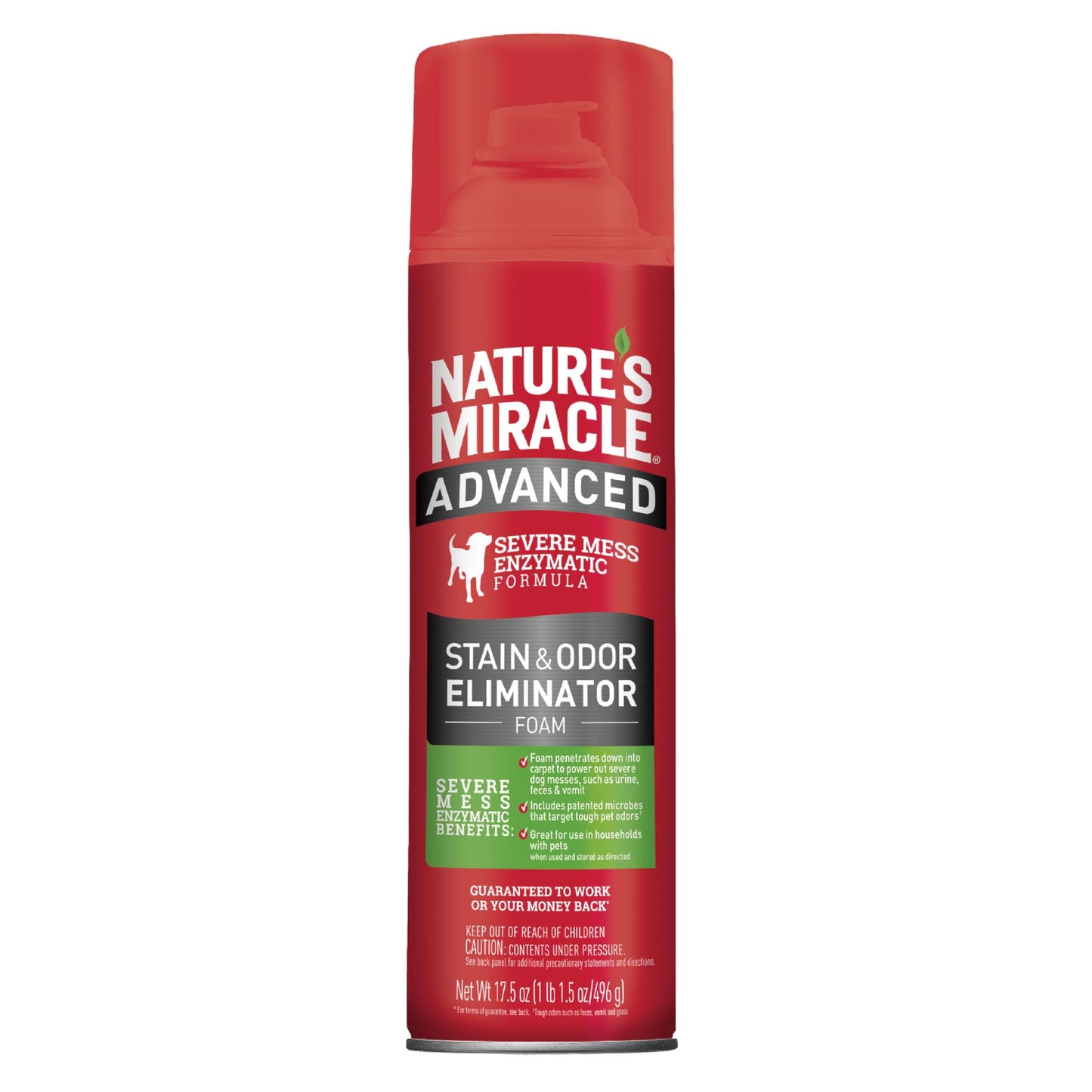 HOTNature’s Miracle Advanced Stain and Odor Eliminator Dog Spray, Fresh Scent, Severe Mess Enzymatic Formula For Tough Pet Messes, 32 oz