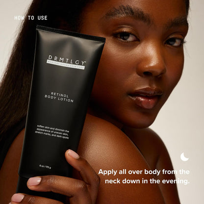 HOTDRMTLGY Retinol Body Lotion | Firming Anti-Aging Body Cream | Crepey skin improvement, Stretch mark care, Sun-damaged skin, Ceramides, Shea butter, Deep hydration