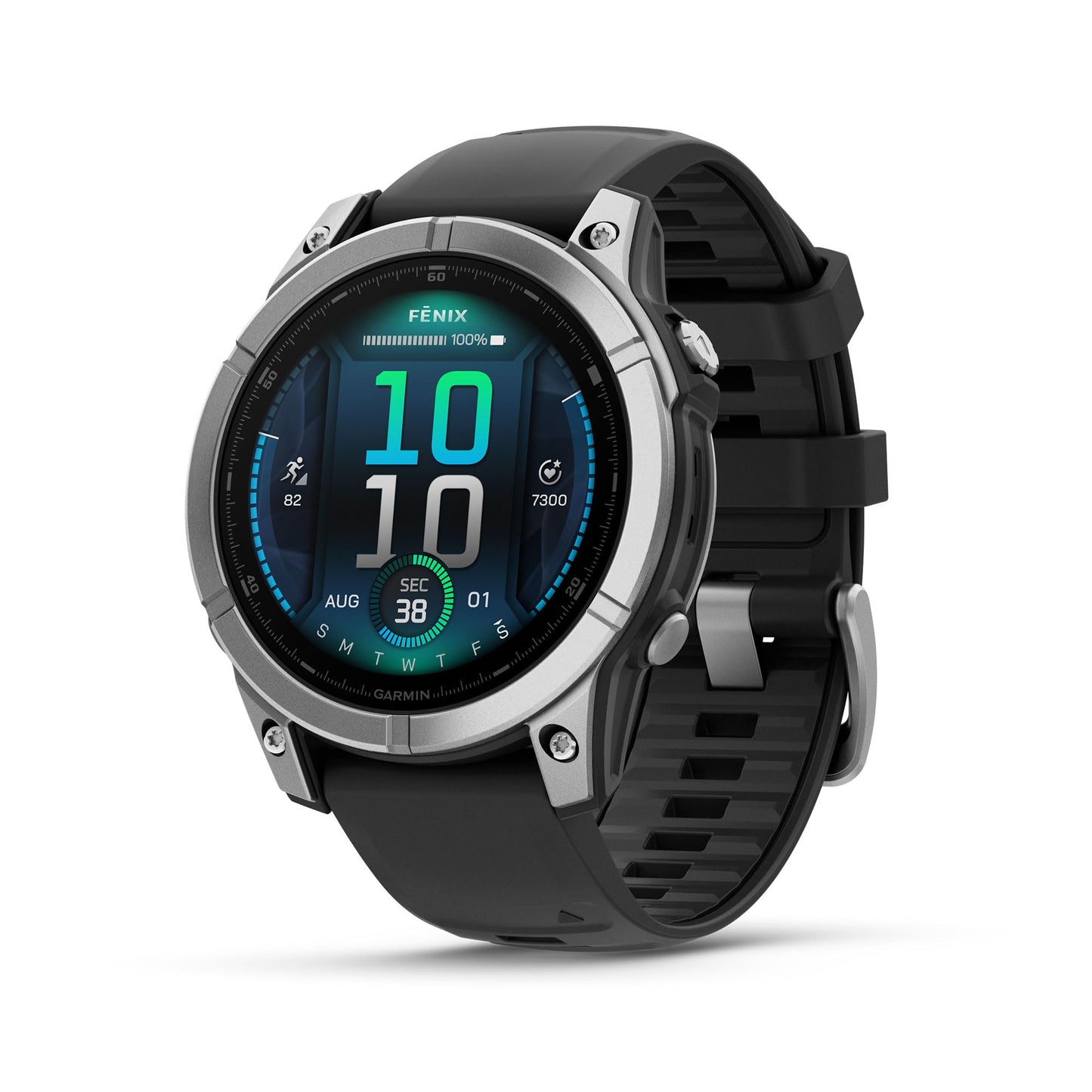 HOTGarmin fēnix® 8 – 43mm, AMOLED, Premium Multisport GPS Smartwatch, Long-Lasting Battery Life, Dive-Rated, Built-in LED Flashlight, Silver with Whitestone Band | Garmin Fēnix 8 43mm Amoled GPS Multisport Watch, 1.3 416×416, LED Flashlight, Dive-Rated 10