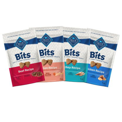 HOTBlue Buffalo Bits Chicken Soft & Chewy Dog Treats, Bite-Sized for Training, Made with Real Chicken & Enhanced with DHA, Heart-Shaped Dog Treats, Made in the USA with Natural Ingredients, 19 oz.