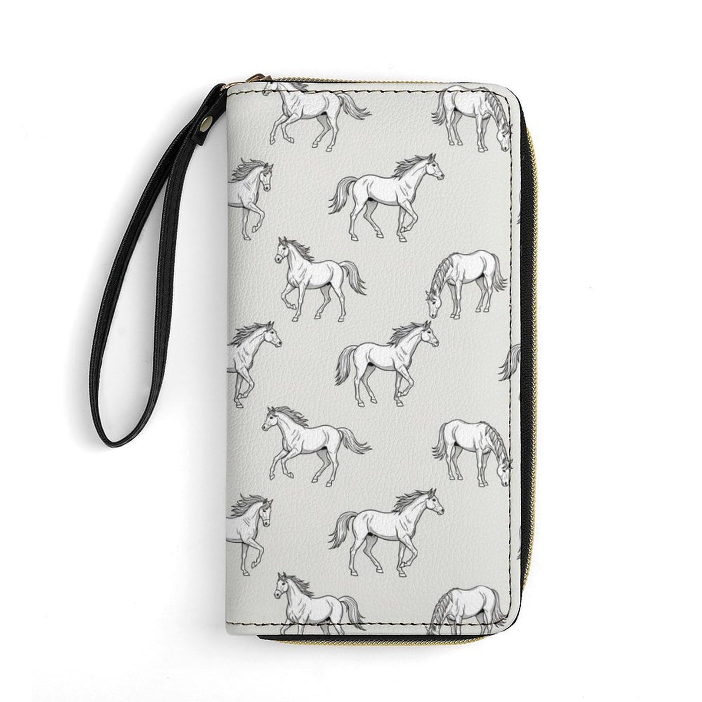 HOTWomen's Wallet Ladies Wristlet, Large Capacity, Zipper Pocket, Perfect for ID Cards, Chicken Cute