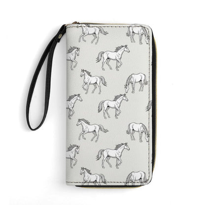 HOTWomen's Wallet Ladies Wristlet, Large Capacity, Zipper Pocket, Perfect for ID Cards, Chicken Cute