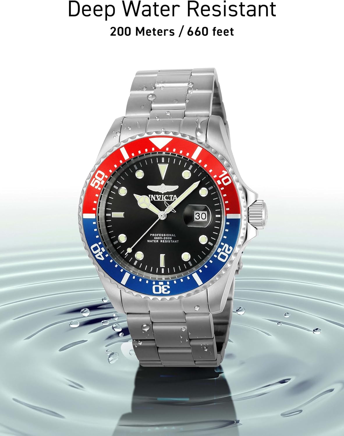 HOTInvicta Men's 22019 Pro Diver Analog Display Quartz Silver Watch