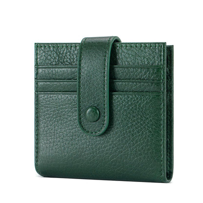 HOTSmall Wallet For Women Slim Leather Bifold Wallets RFID Credit Card Holder With Zipper Coin Pouch ID Window,Red
