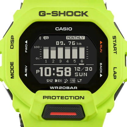 HOTCasio G-Shock G-Squad Move Digital Connected Lime Green Resin Strap Fitness Watch GBD200-9