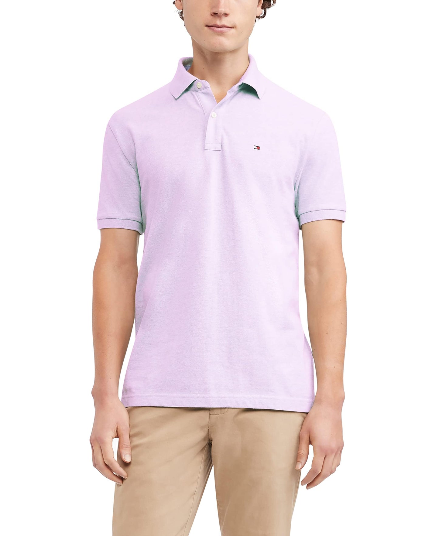 HOTTommy Hilfiger Mens Short Sleeve Cotton Pique Polo Shirt in Regular Fit