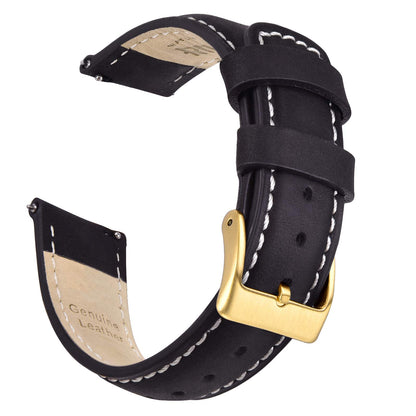 HOTRitche Christmas Gift Quick Release Leather Watch Bands Genuine Watch Straps for Men Women Top Grain Leather Watch Strap, White Elephant Gifts, Stocking Stuffers for Men, Father's Day gifts
