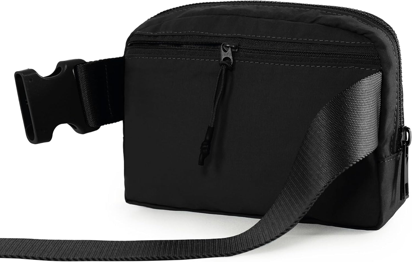HOTODODOS Unisex Mini Belt Bag with Adjustable Strap Small Fanny Pack for Workout Running Traveling Hiking, Black