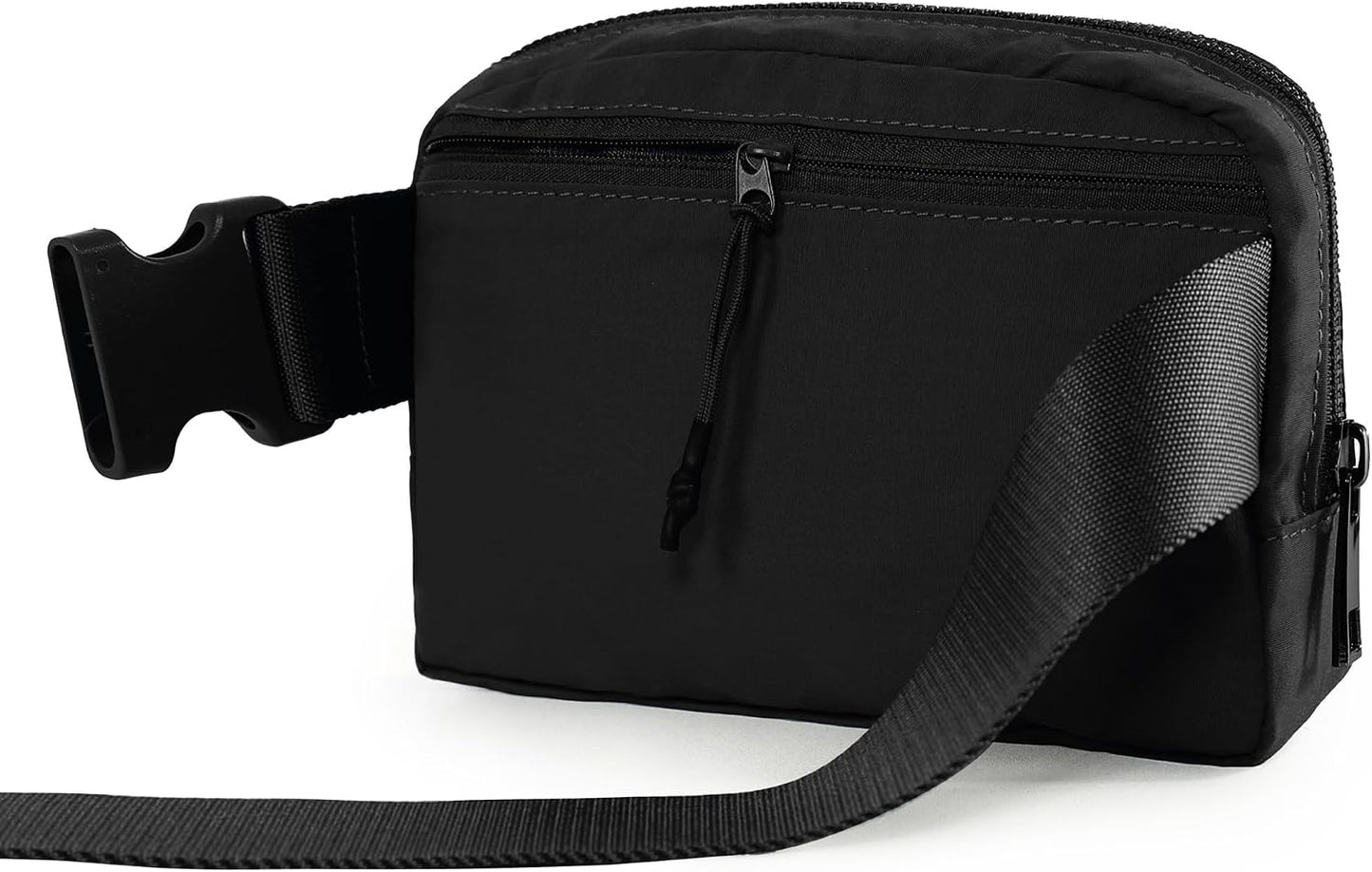 HOTODODOS Unisex Mini Belt Bag with Adjustable Strap Small Fanny Pack for Workout Running Traveling Hiking, Black