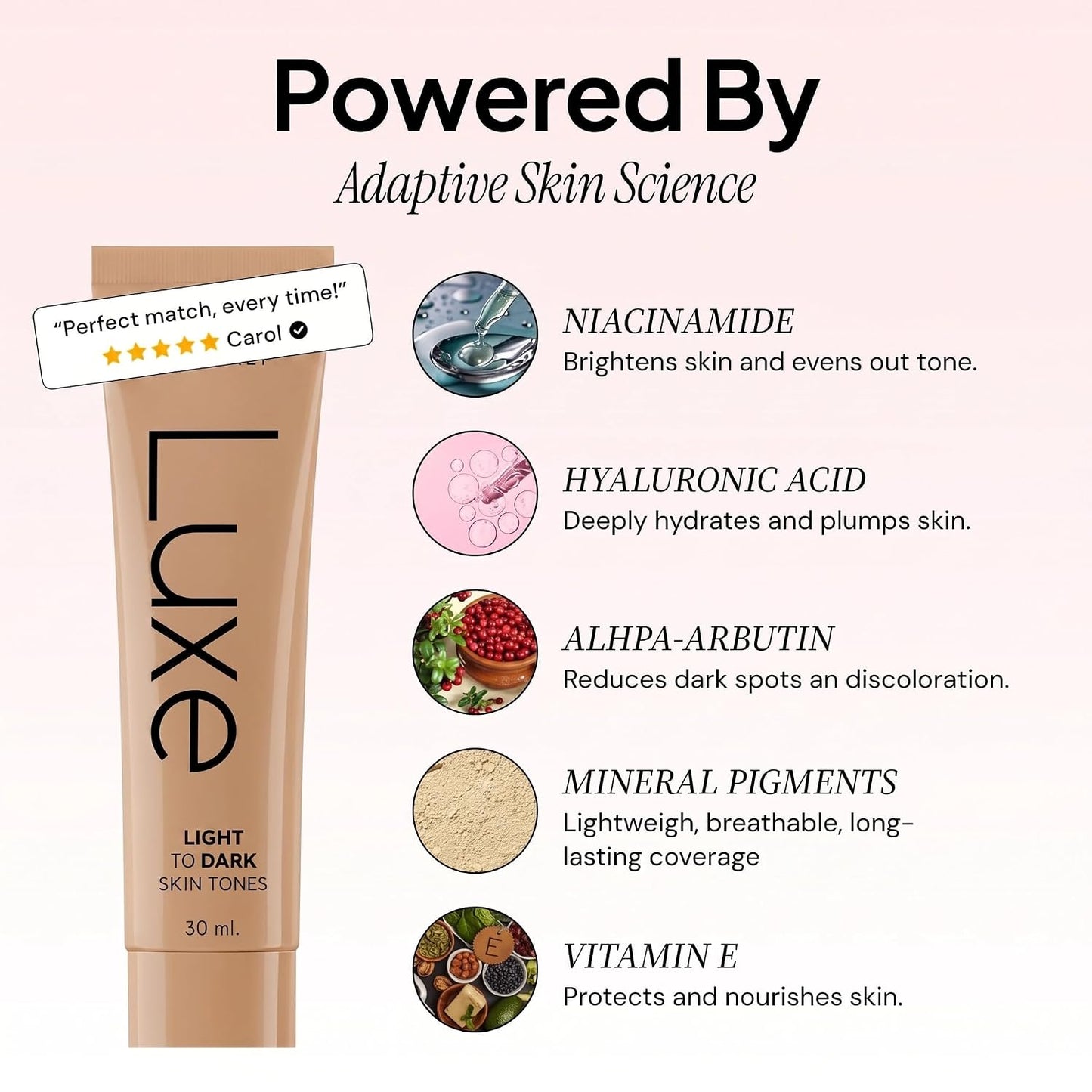HOTLuxe Color Changing Foundation – Light