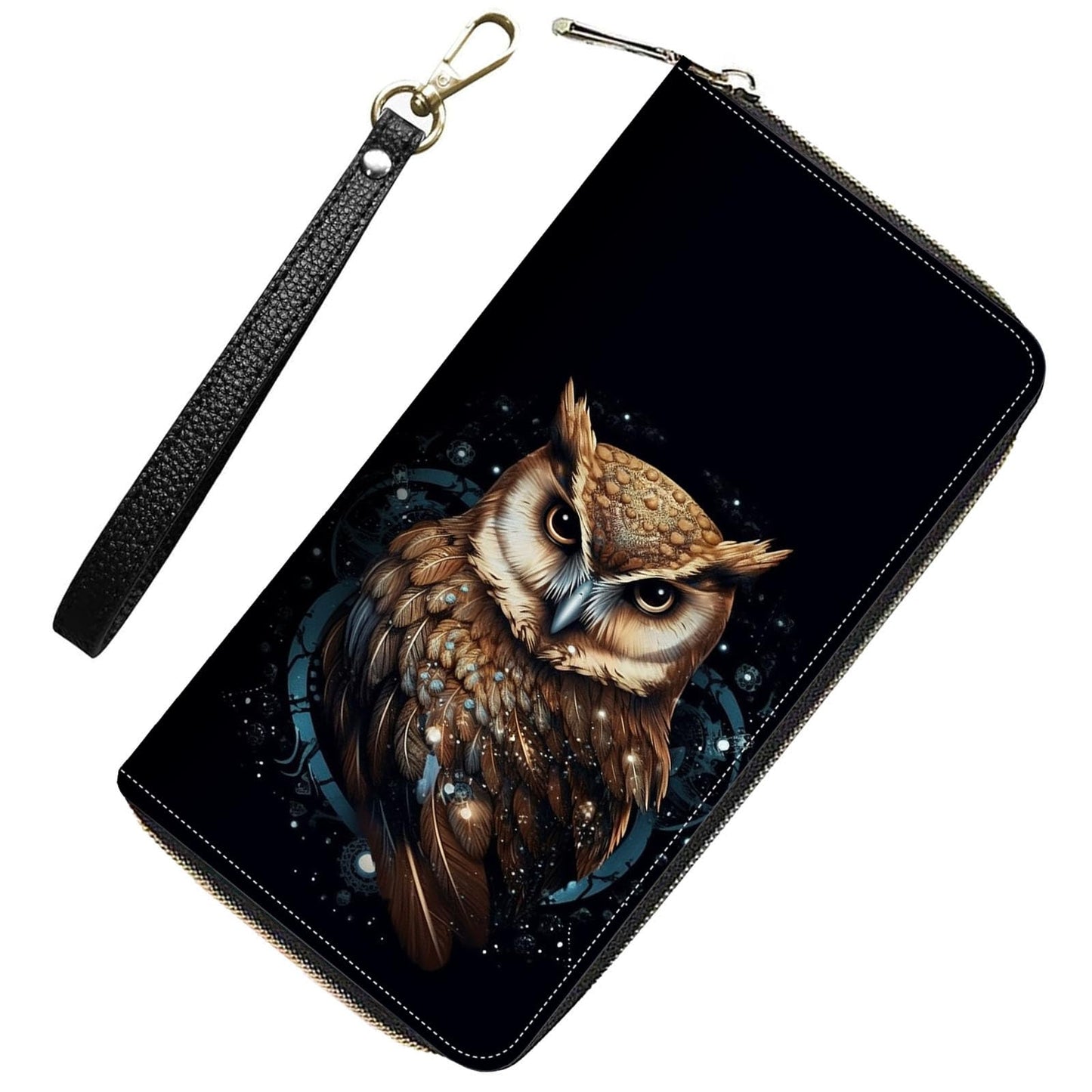 HOTWomens Wallet,RFID Blocking Large Capacity Clutch,Zip Around Leather Purse with 8 Card Slots,Bill Compartments Coin Pocket - Dragon