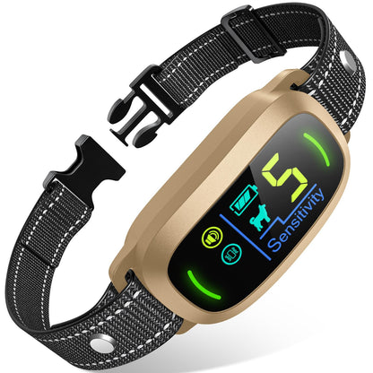 HOTFAFAFROG Dog Bark Collar, Rechargeable Smart Collar, Anti Barking Training Collar with 5 Adjustable Sensitivity Beep Vibration, Bark Collar for Large Medium Small Dogs (Black)