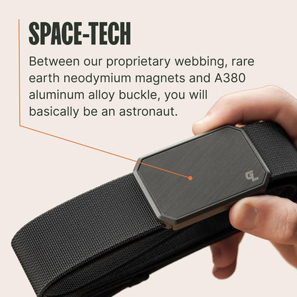 HOTGroove Life Groove Belt OG - Men's Work Belt - Stretch Nylon, Magnetic Buckle, Adjustable, Comfortable, Tactical, EDC